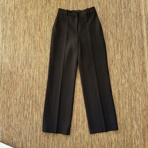 Babaton brown tartan Wide-Leg Trousers